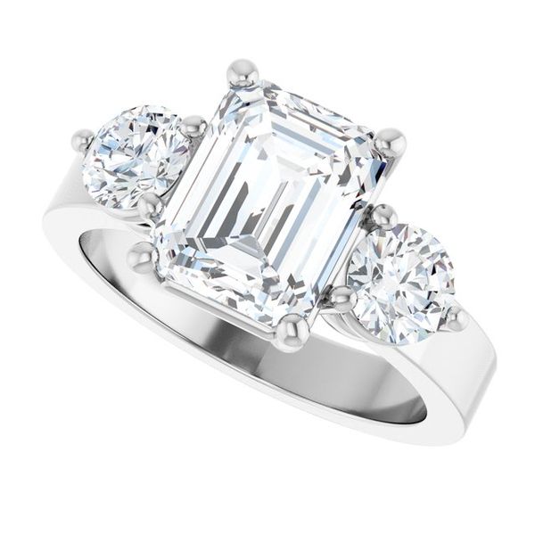 Three-Stone Engagement Ring Image 5 Jewel Smiths Oklahoma City, OK