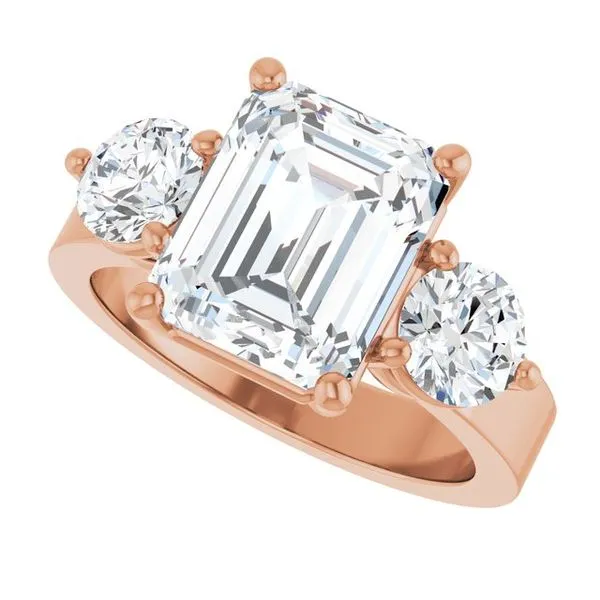 Three-Stone Engagement Ring Image 5 Natale Jewelers Sewell, NJ