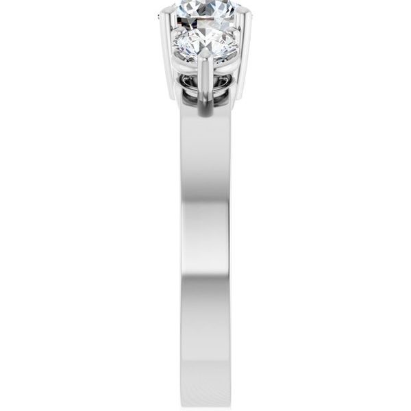 Three-Stone Engagement Ring Image 4 Von's Jewelry, Inc. Lima, OH