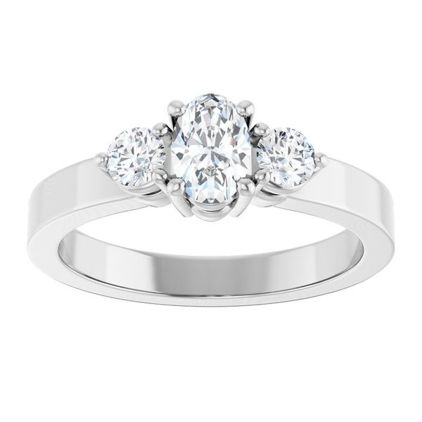 Three-Stone Engagement Ring Image 3 Von's Jewelry, Inc. Lima, OH