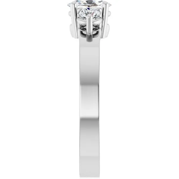 Three-Stone Engagement Ring Image 4 Von's Jewelry, Inc. Lima, OH
