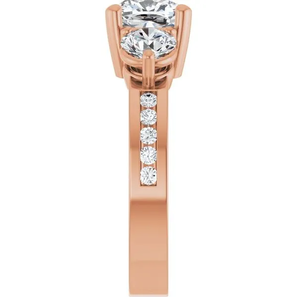Three-Stone Engagement Ring Image 4 Austin's Fine Diamonds & Jewelry Lyndhurst, NJ