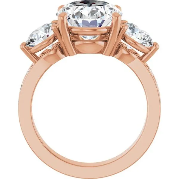 Three-Stone Engagement Ring Image 2 Jewel Smiths Oklahoma City, OK