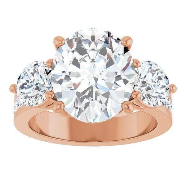 Three-Stone Engagement Ring Image 3 Jewel Smiths Oklahoma City, OK