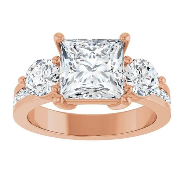 Three-Stone Engagement Ring Image 3 Natale Jewelers Sewell, NJ