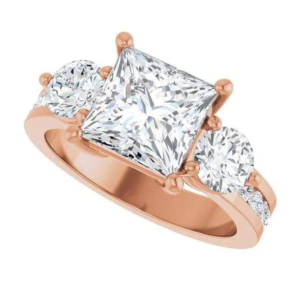 Three-Stone Engagement Ring Image 5 Natale Jewelers Sewell, NJ