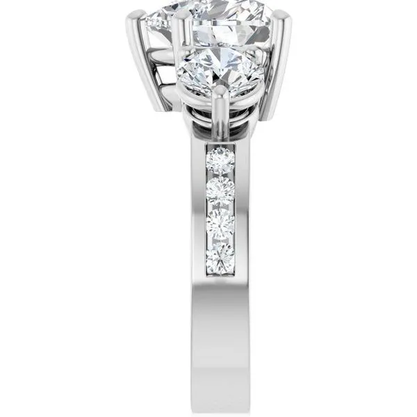 Three-Stone Engagement Ring Image 4 Natale Jewelers Sewell, NJ