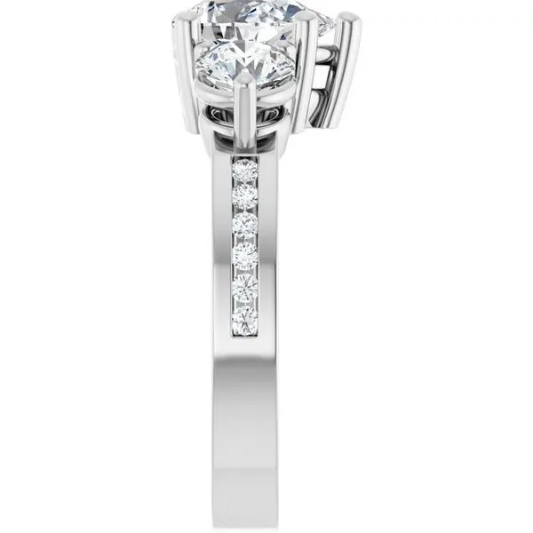 Three-Stone Engagement Ring Image 4 Jewel Smiths Oklahoma City, OK