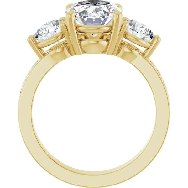 Three-Stone Engagement Ring Image 2 Natale Jewelers Sewell, NJ