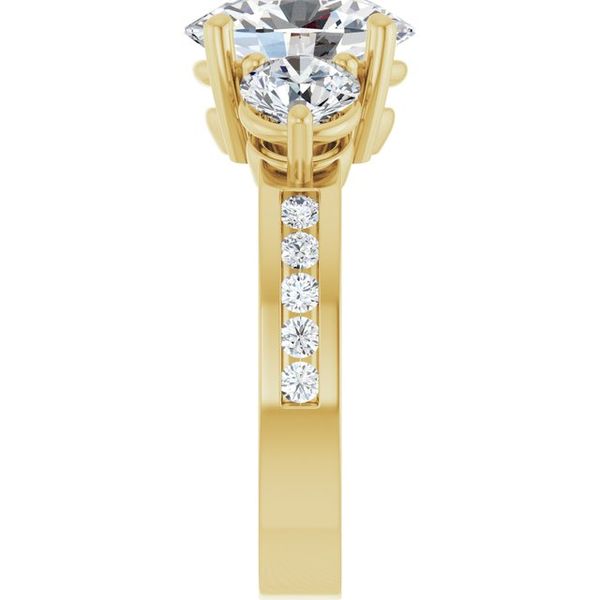 Three-Stone Engagement Ring Image 4 Natale Jewelers Sewell, NJ