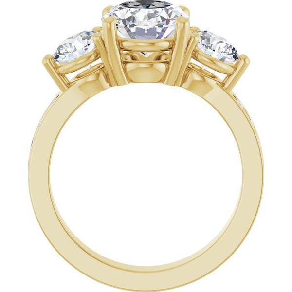 Three-Stone Engagement Ring Image 2 Jewel Smiths Oklahoma City, OK