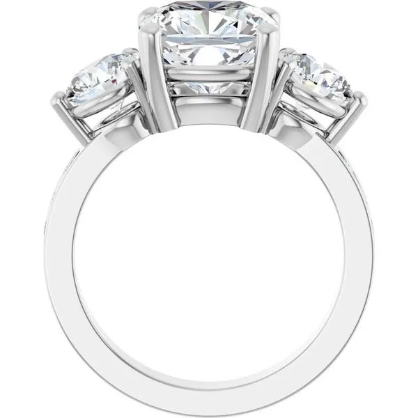Three-Stone Engagement Ring Image 2 Jewel Smiths Oklahoma City, OK
