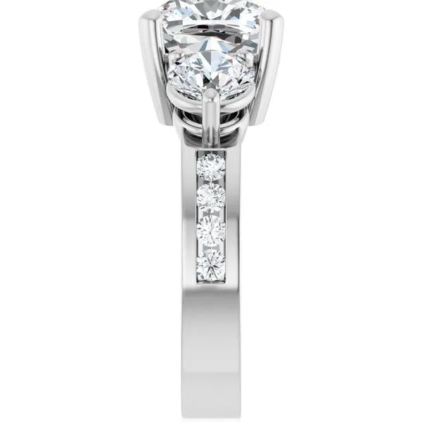 Three-Stone Engagement Ring Image 4 Jewel Smiths Oklahoma City, OK