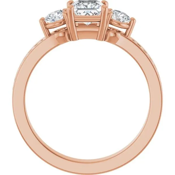 Three-Stone Engagement Ring Image 2 Natale Jewelers Sewell, NJ