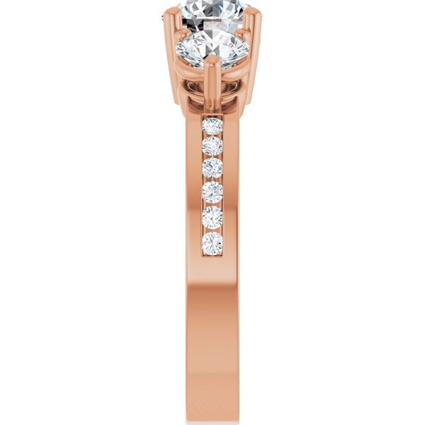 Three-Stone Engagement Ring Image 4 Austin's Fine Diamonds & Jewelry Lyndhurst, NJ