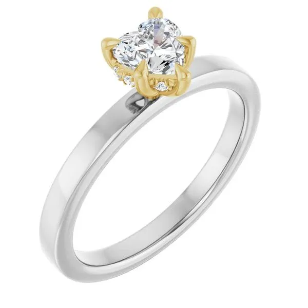 Claw-Prong Hidden Halo-Style Engagement Ring Greenfield Jewelers Pittsburgh, PA