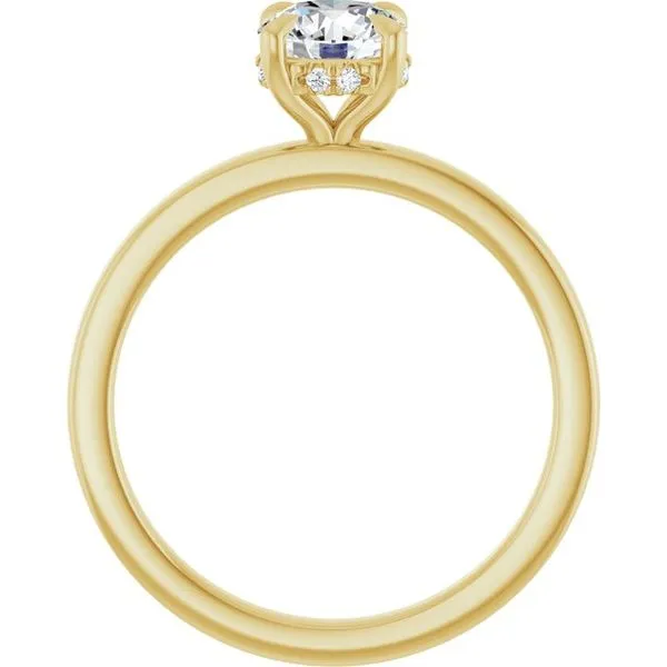 Claw-Prong Hidden Halo-Style Engagement Ring Image 2 Greenfield Jewelers Pittsburgh, PA