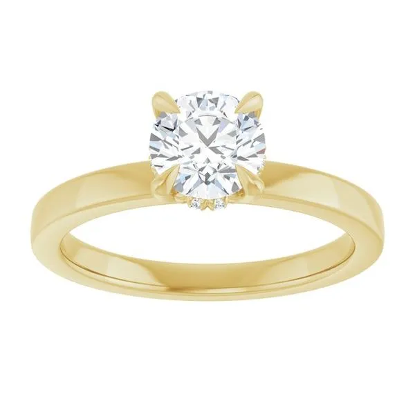 Claw-Prong Hidden Halo-Style Engagement Ring Image 3 Greenfield Jewelers Pittsburgh, PA