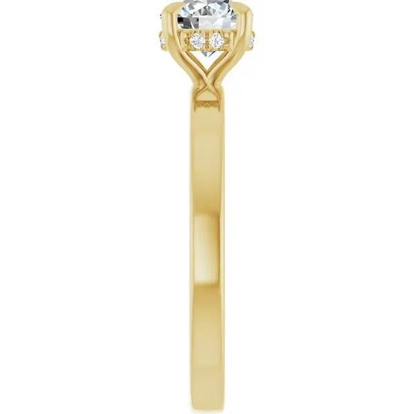 Claw-Prong Hidden Halo-Style Engagement Ring Image 4 Greenfield Jewelers Pittsburgh, PA