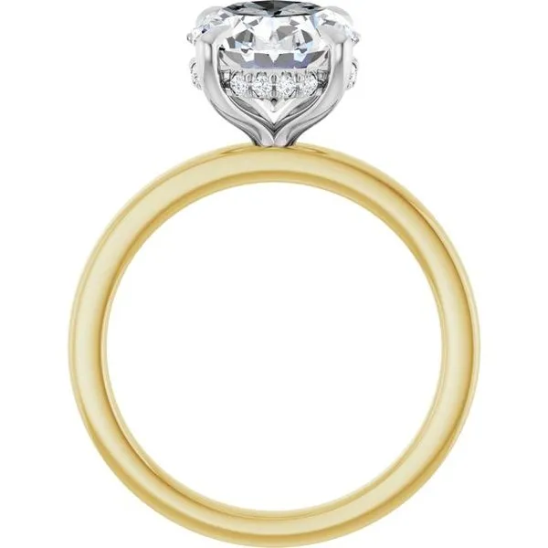 Claw-Prong Hidden Halo-Style Engagement Ring Image 2 Greenfield Jewelers Pittsburgh, PA