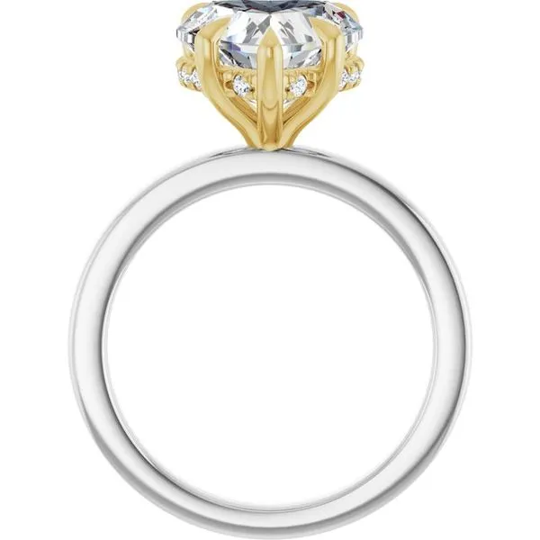 Claw-Prong Hidden Halo-Style Engagement Ring Image 2 Greenfield Jewelers Pittsburgh, PA