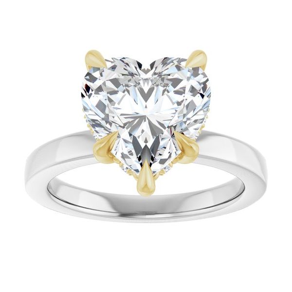 Claw-Prong Hidden Halo-Style Engagement Ring Image 3 Greenfield Jewelers Pittsburgh, PA