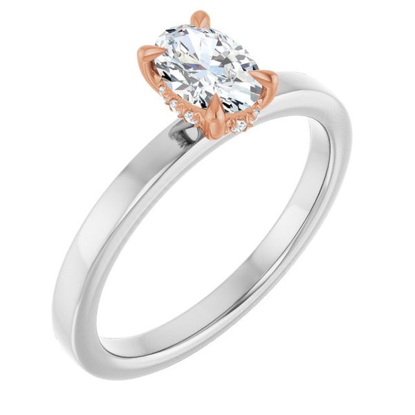 Claw-Prong Hidden Halo-Style Engagement Ring Greenfield Jewelers Pittsburgh, PA