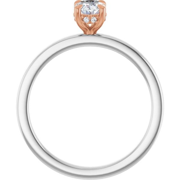 Claw-Prong Hidden Halo-Style Engagement Ring Image 2 Greenfield Jewelers Pittsburgh, PA