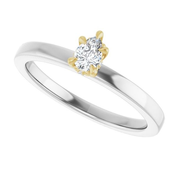 Claw-Prong Hidden Halo-Style Engagement Ring Image 5 Greenfield Jewelers Pittsburgh, PA