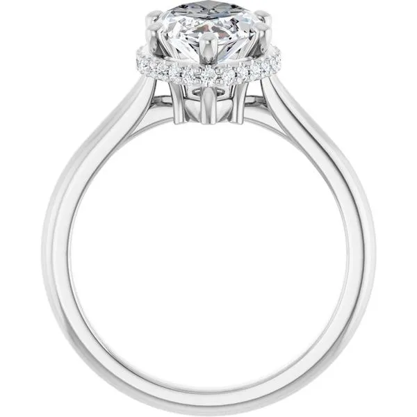 Hidden Halo-Style Engagement Ring Image 2 JF Jones Jewelers Webster, NY