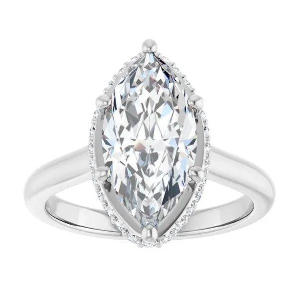Hidden Halo-Style Engagement Ring Image 3 JF Jones Jewelers Webster, NY