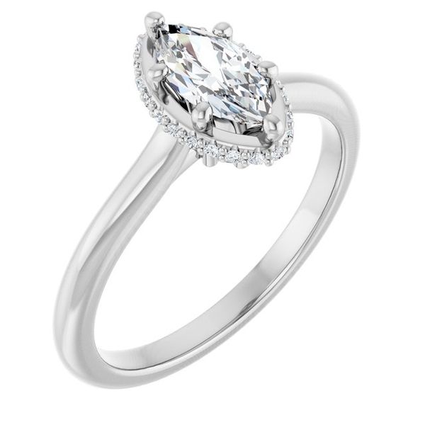 Hidden Halo-Style Engagement Ring The Jewelry Source El Segundo, CA