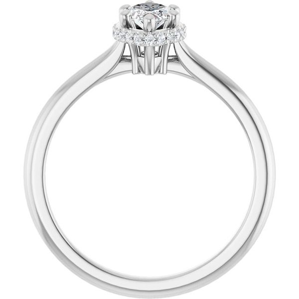 Hidden Halo-Style Engagement Ring Image 2 The Jewelry Source El Segundo, CA