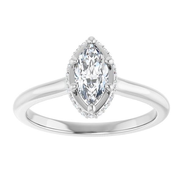 Hidden Halo-Style Engagement Ring Image 3 The Jewelry Source El Segundo, CA