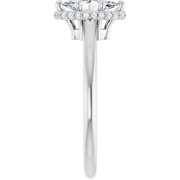 Hidden Halo-Style Engagement Ring Image 4 The Jewelry Source El Segundo, CA