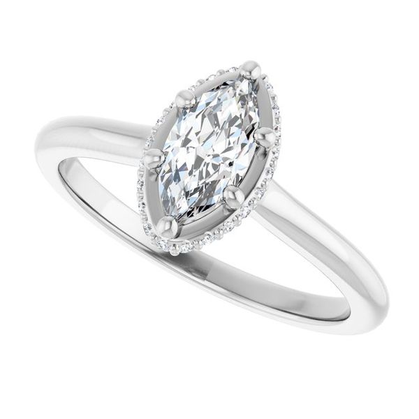 Hidden Halo-Style Engagement Ring Image 5 The Jewelry Source El Segundo, CA