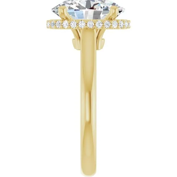 Hidden Halo-Style Engagement Ring Image 4 JF Jones Jewelers Webster, NY