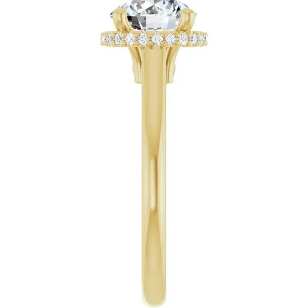 Hidden Halo-Style Engagement Ring Image 4 JF Jones Jewelers Webster, NY