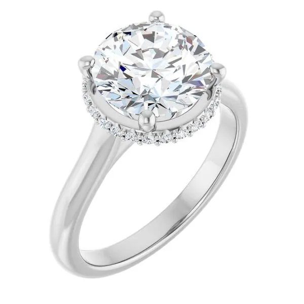Hidden Halo-Style Engagement Ring JF Jones Jewelers Webster, NY
