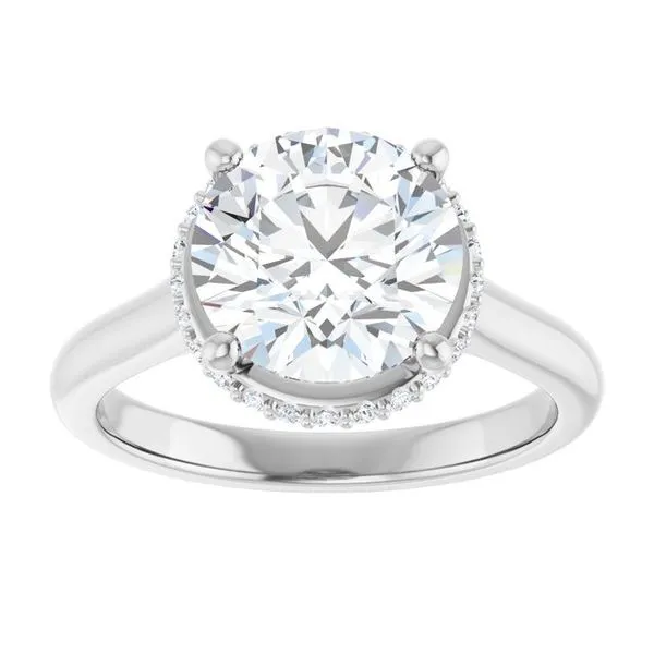 Hidden Halo-Style Engagement Ring Image 3 JF Jones Jewelers Webster, NY
