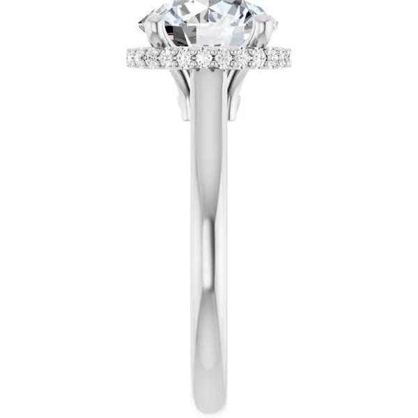 Hidden Halo-Style Engagement Ring Image 4 JF Jones Jewelers Webster, NY