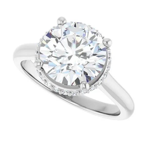 Hidden Halo-Style Engagement Ring Image 5 JF Jones Jewelers Webster, NY