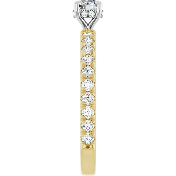 Claw-Prong Hidden Halo-Style Engagement Ring Image 4 Greenfield Jewelers Pittsburgh, PA