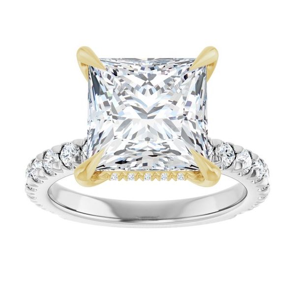 Claw-Prong Hidden Halo-Style Engagement Ring Image 3 Greenfield Jewelers Pittsburgh, PA