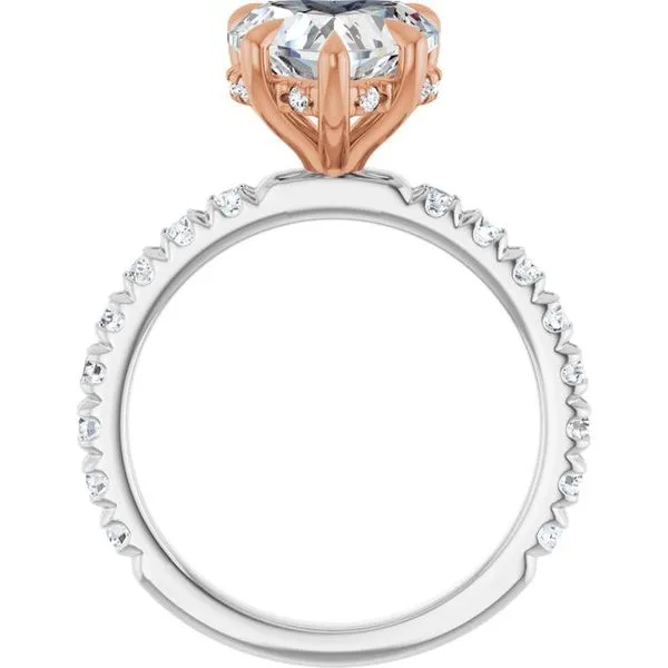 Claw-Prong Hidden Halo-Style Engagement Ring Image 2 Greenfield Jewelers Pittsburgh, PA