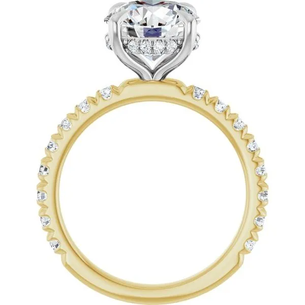 Claw-Prong Hidden Halo-Style Engagement Ring Image 2 Greenfield Jewelers Pittsburgh, PA