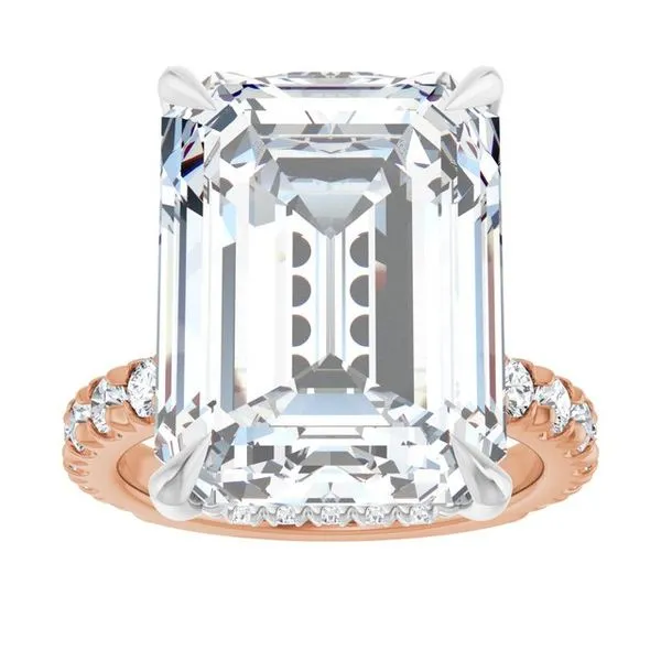 Claw-Prong Hidden Halo-Style Engagement Ring Image 3 Greenfield Jewelers Pittsburgh, PA
