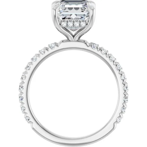 Claw-Prong Hidden Halo-Style Engagement Ring Image 2 Greenfield Jewelers Pittsburgh, PA