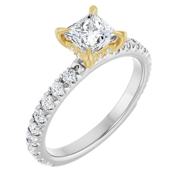 Claw-Prong Hidden Halo-Style Engagement Ring Greenfield Jewelers Pittsburgh, PA