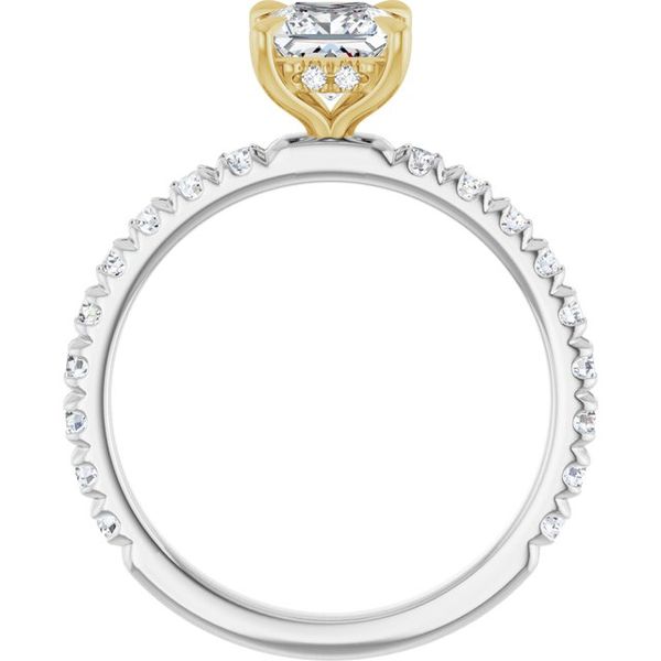 Claw-Prong Hidden Halo-Style Engagement Ring Image 2 Greenfield Jewelers Pittsburgh, PA